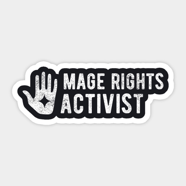 Mage Rights Activist Sticker by chimaerish